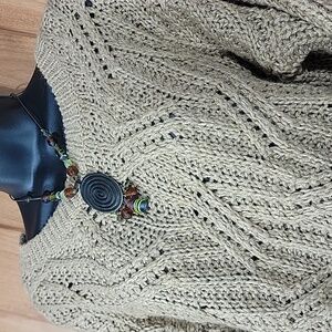 Cozy Tan Cable Knit Sweater
